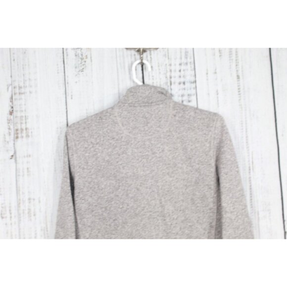 LL Bean Sweater Fleece Full Zip Jacket Pewter Size L Tall - Picture 7 of 9